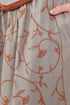 Embroidered cotton skirt with pockets